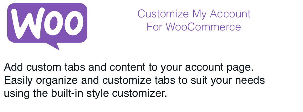 Customize My Account for WooCommerce