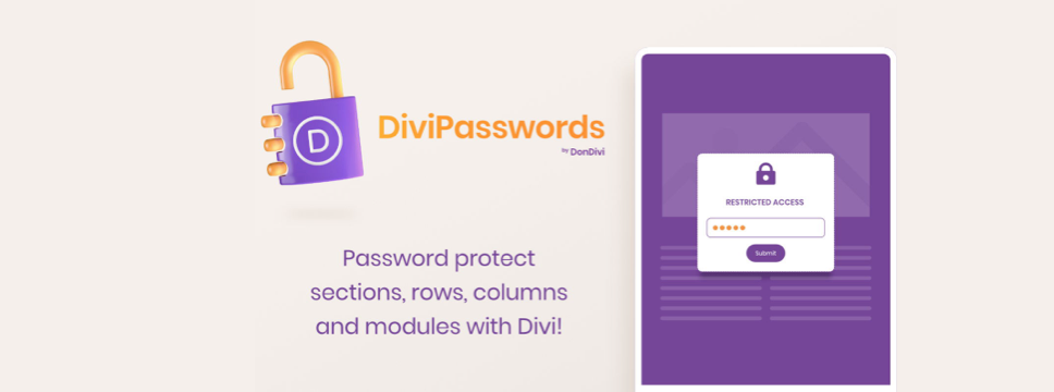Divi Passwords Plugin for WordPress